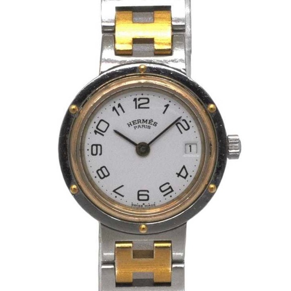 Hermes clipper watch two toned - Picture 1 of 10
